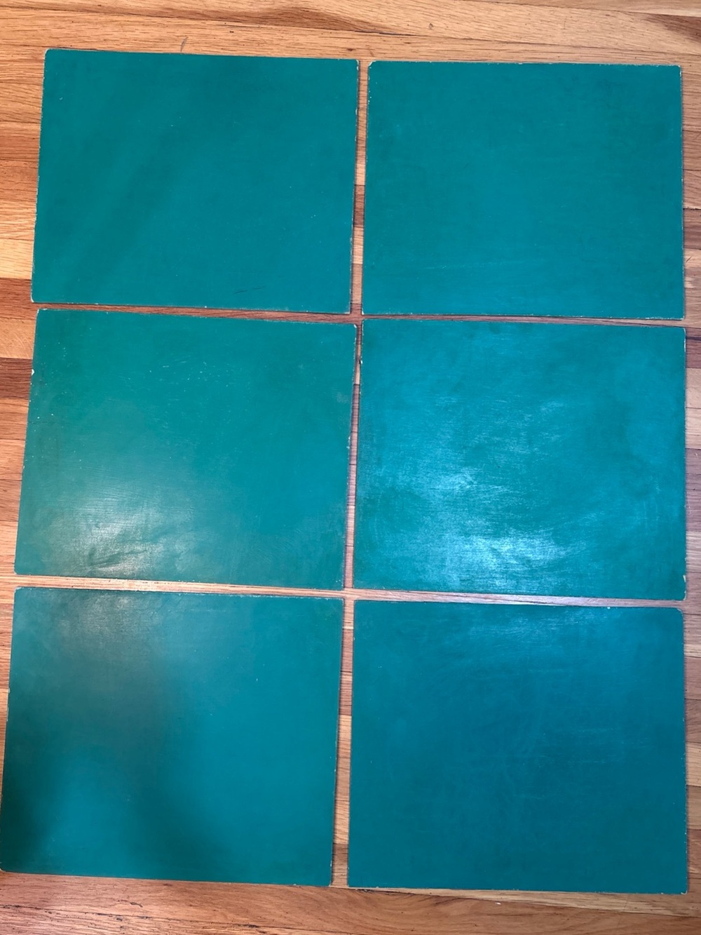 6 Vtg Slate Green Student Chalkboard 10”x12” Craft School Classroom Homeschool